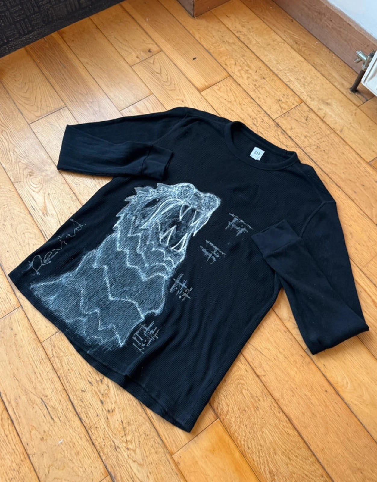 Custom painted GAP sweatshirt dragon design