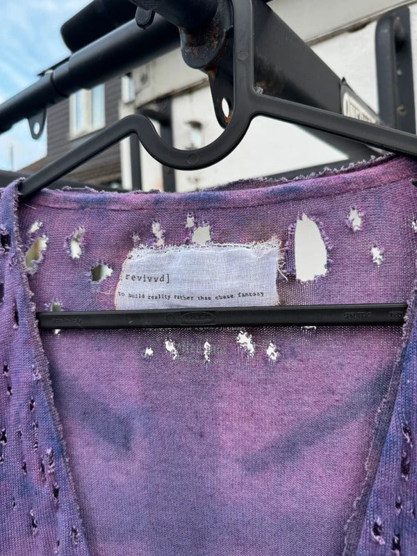 Revivvd Custom Distressed Cardigan