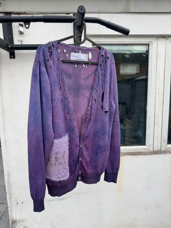 Revivvd Custom Distressed Cardigan