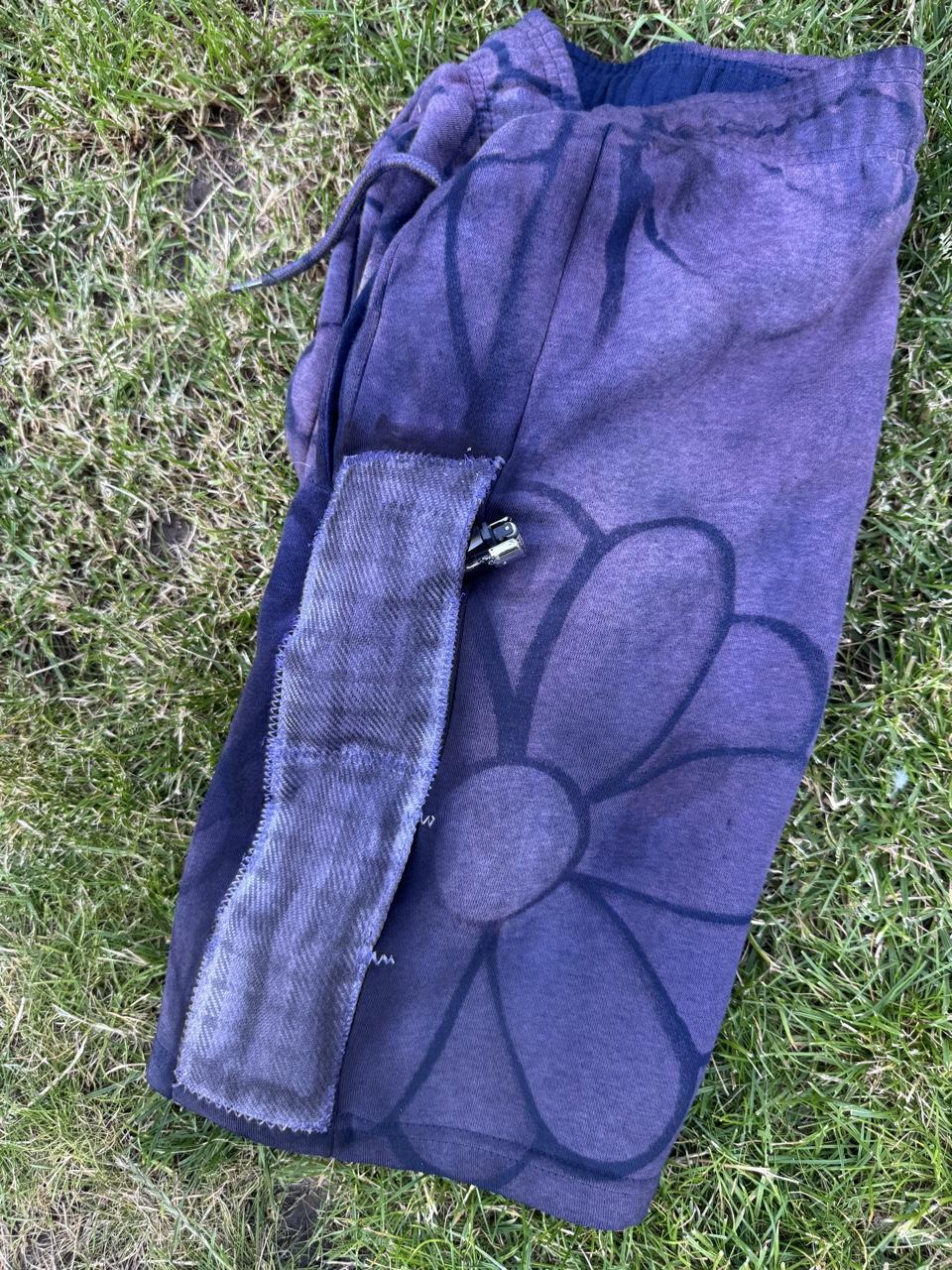 Revivvd Custom – Floral Utility Sweat Shorts