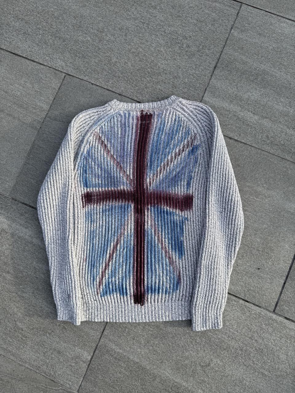 [revivvd] Union Jack Rib Knit Jumper – Size S