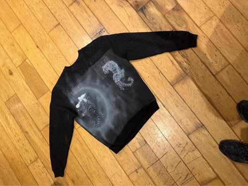 Custom black tiger jumper