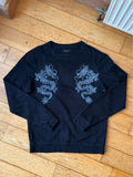 Custom airbrushed all saints dragon sweatshirt
