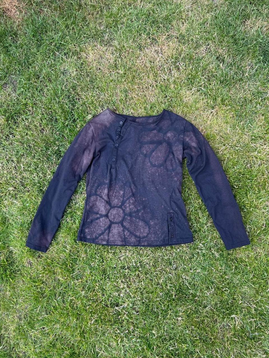 Revivvd Custom – Floral Bleach Long Sleeve
