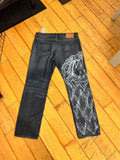 Custom painted dragon Hugo boss jeans