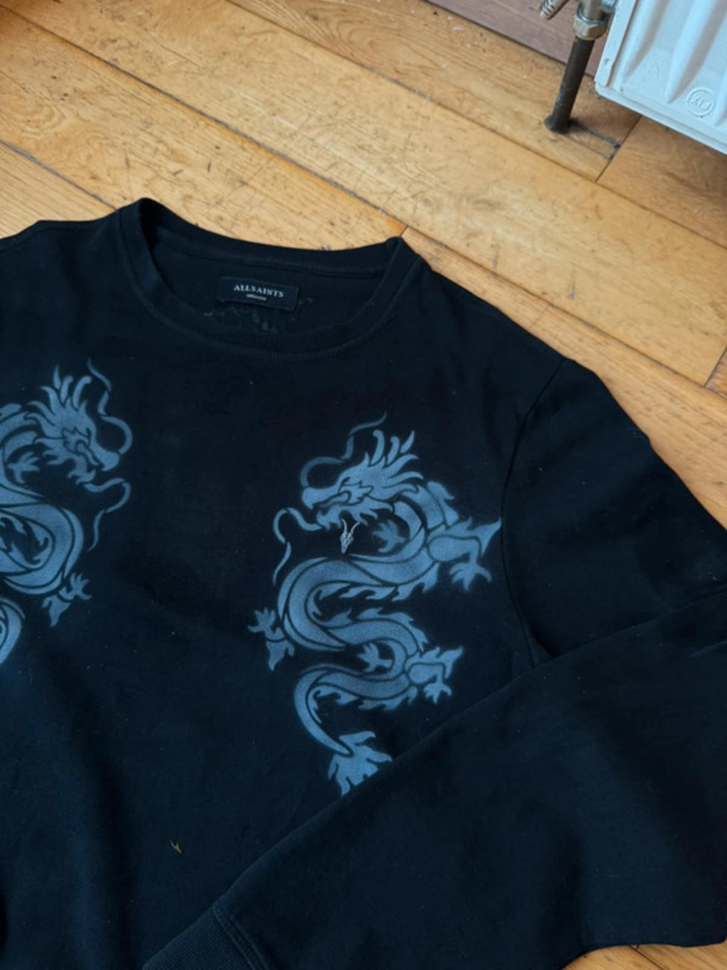 Custom airbrushed all saints dragon sweatshirt