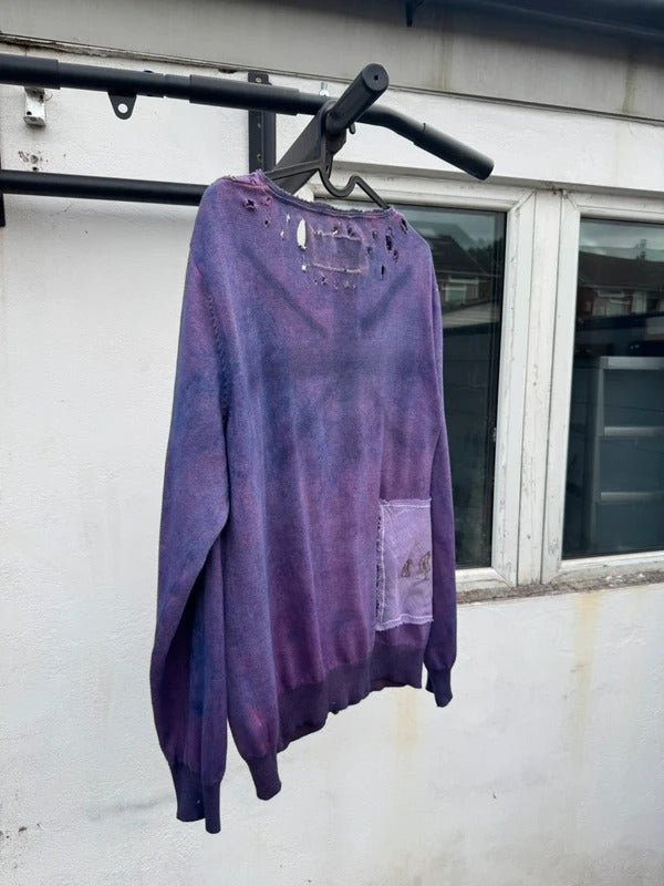 Revivvd Custom Distressed Cardigan