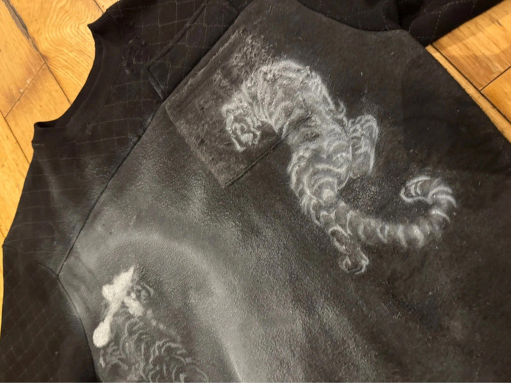 Custom black tiger jumper