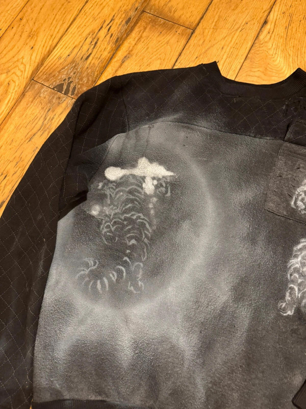 Custom black tiger jumper