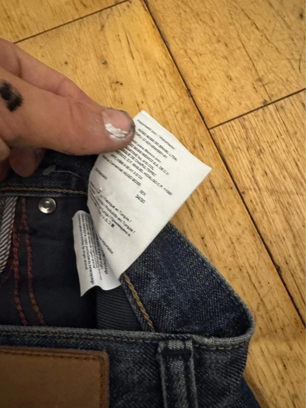 Custom painted dragon Hugo boss jeans